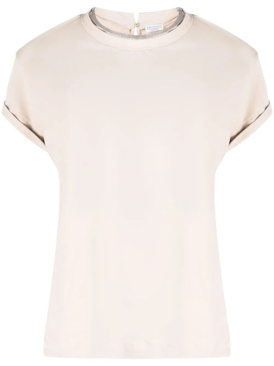 Monili-Trim Short-Sleeve T-Shirt