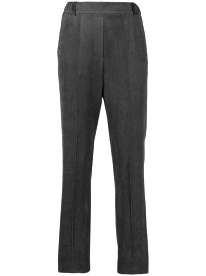 Pressed-Crease Tapered-Leg Trousers