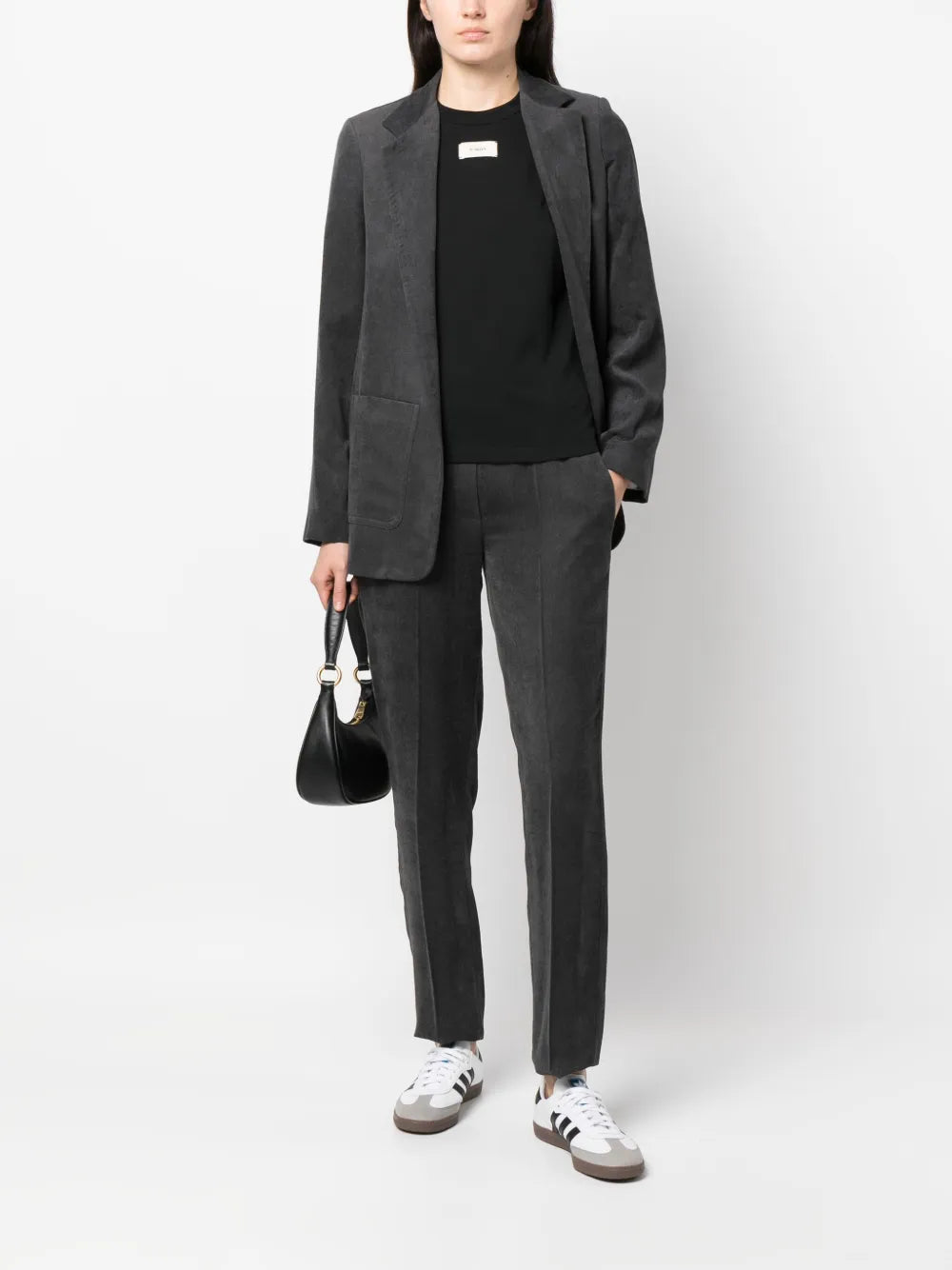 Pressed-Crease Tapered-Leg Trousers