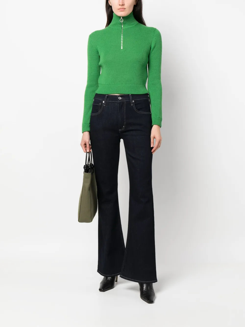Mid-Rise Flared Jeans