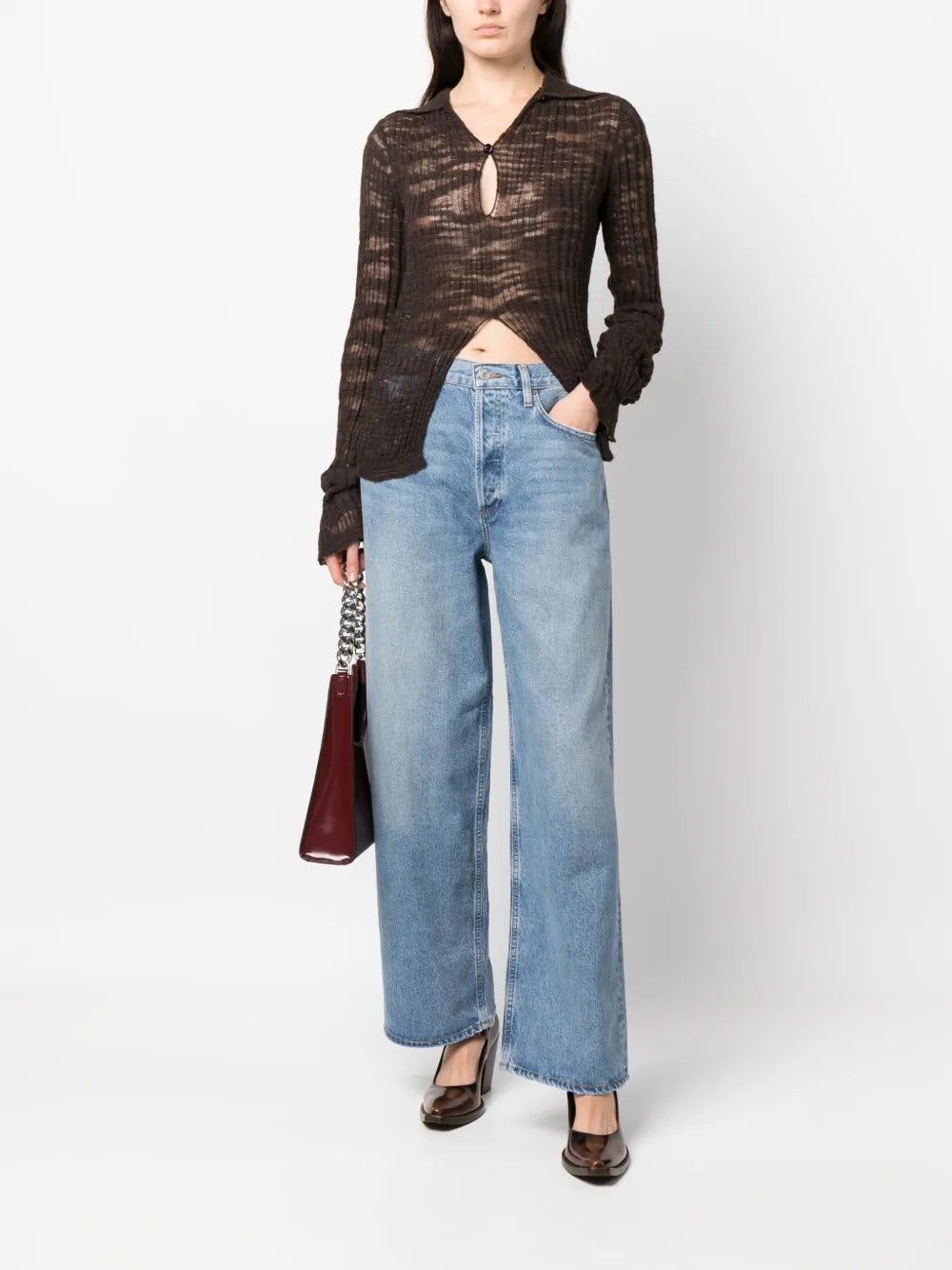 High-Rise Straight-Leg Jeans