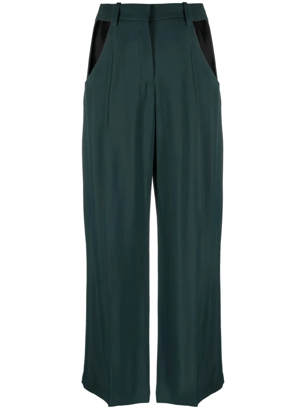 Cut-Out Wide-Leg Trousers