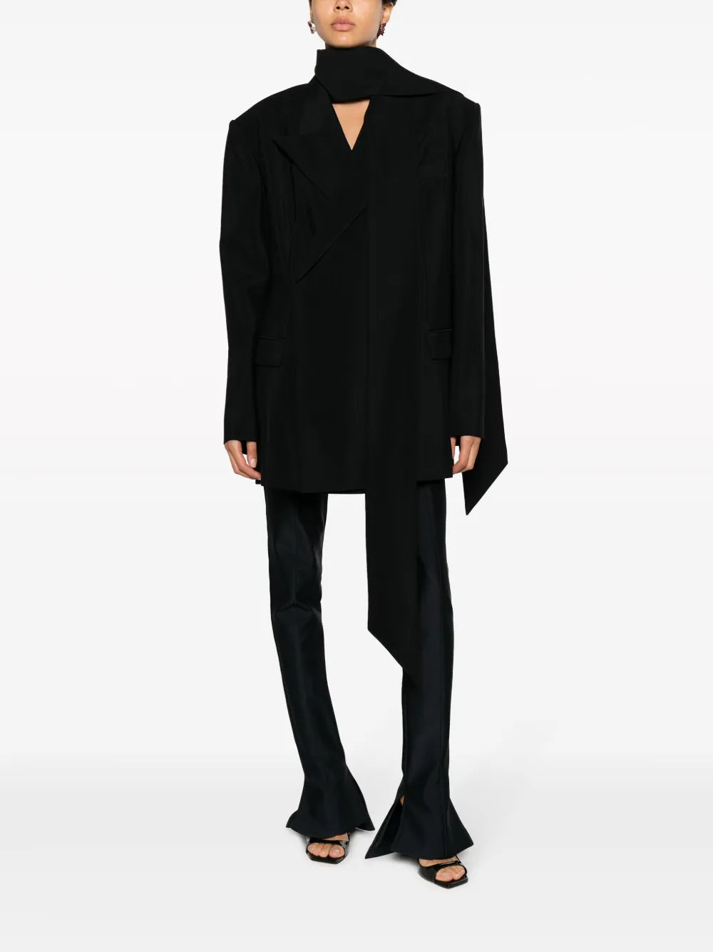 Oversized Scarf Jacket