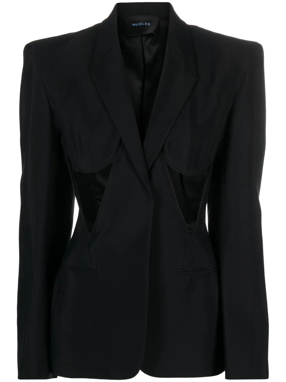 Cut-Out Structured Blazer