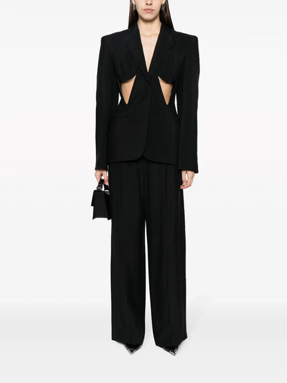 Cut-Out Structured Blazer