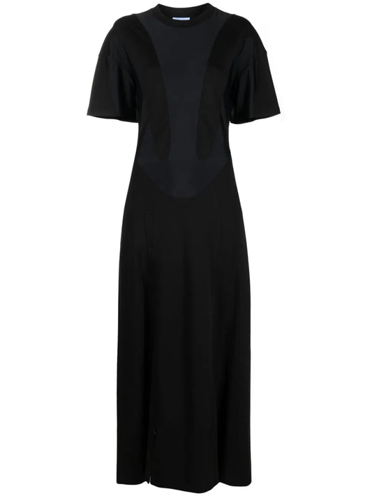 Organic-Cotton Side-Slit Maxi Dress