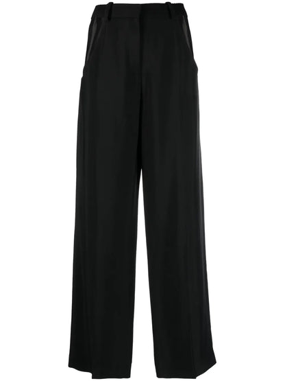 Wide-Leg Cut-Out Trousers