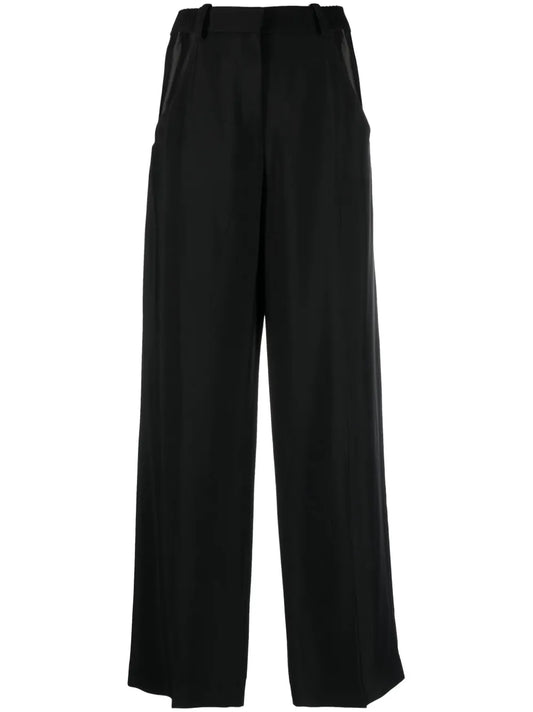 Wide-Leg Cut-Out Trousers