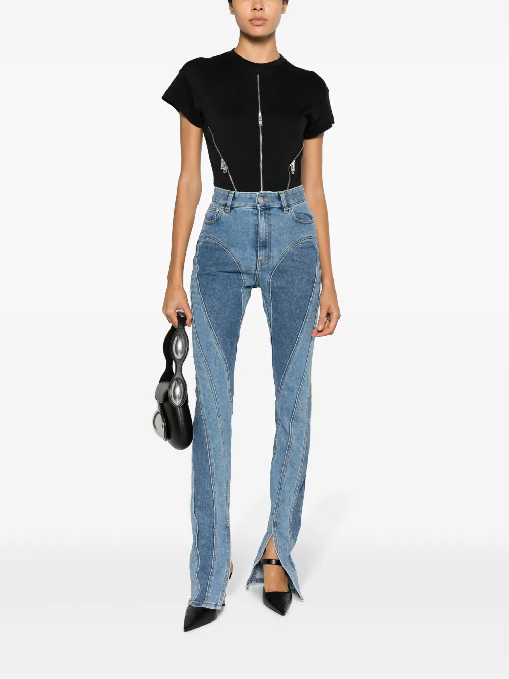 Zip-Detail Bodysuit