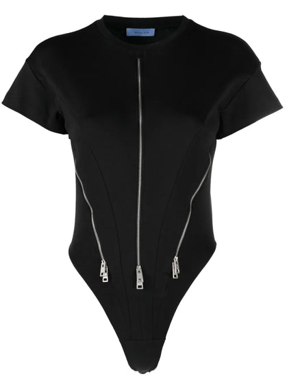 Zip-Detail Bodysuit