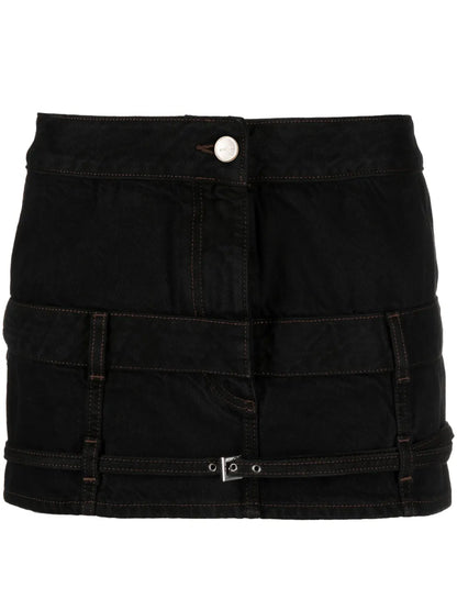 La Mini De Nimes Criollo Denim Miniskirt