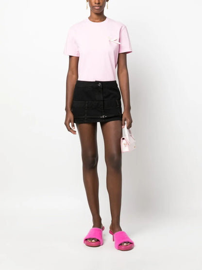La Mini De Nimes Criollo Denim Miniskirt