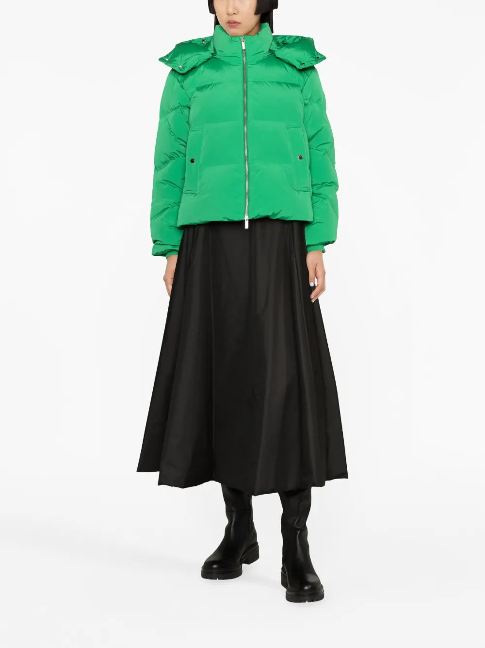 Detachable-Hood Padded Jacket