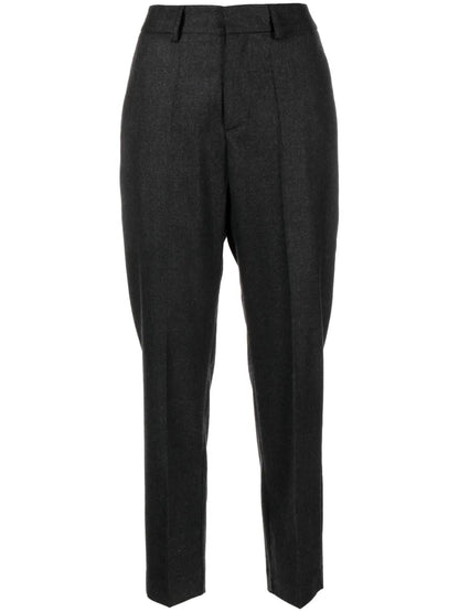 High-Waist Cropped Trousers