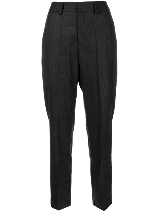 High-Waist Cropped Trousers