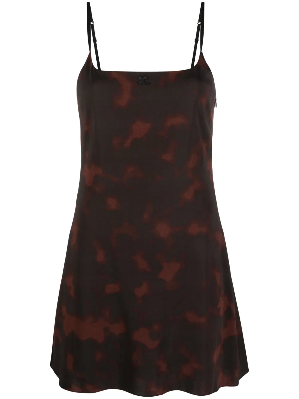 Tortoiseshell Effect Sleeveless Mini Dress