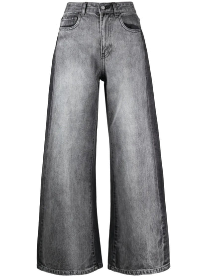 Panelled Wide-Leg Jeans
