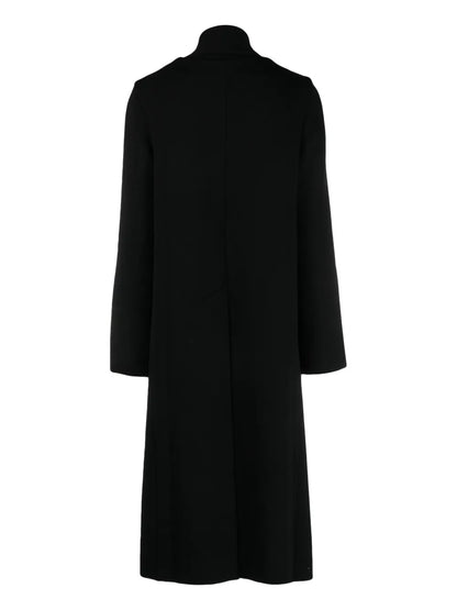 Double-Breasted Knitted Wool Coat