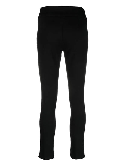Logo-Plaque Side-Slit Leggings