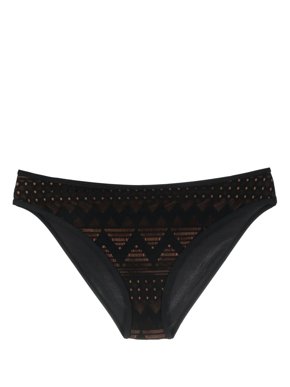 Dolce Vita Mesh-Detail Bikini Bottoms