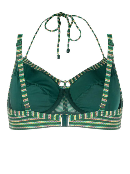 Holi Vintage Striped Bikini Top
