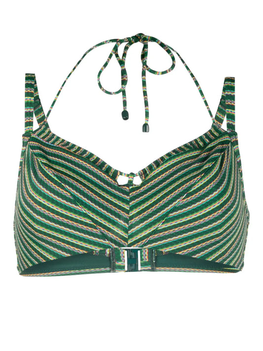 Holi Vintage Striped Bikini Top