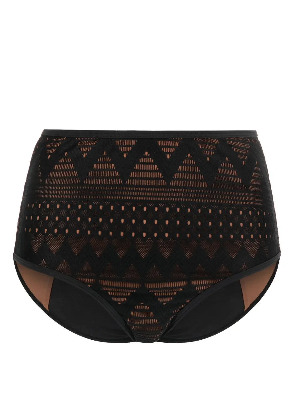 Dolce Vita Crochet-Panel Bikini Bottoms