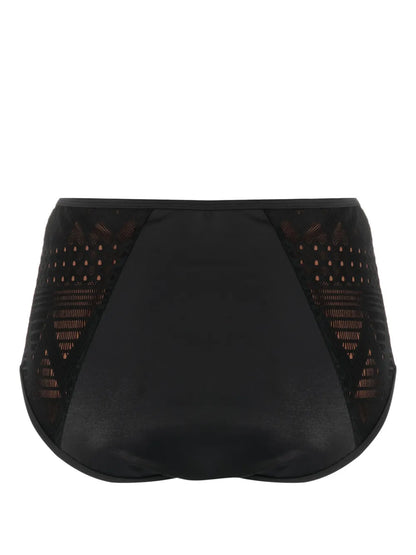 Dolce Vita Crochet-Panel Bikini Bottoms