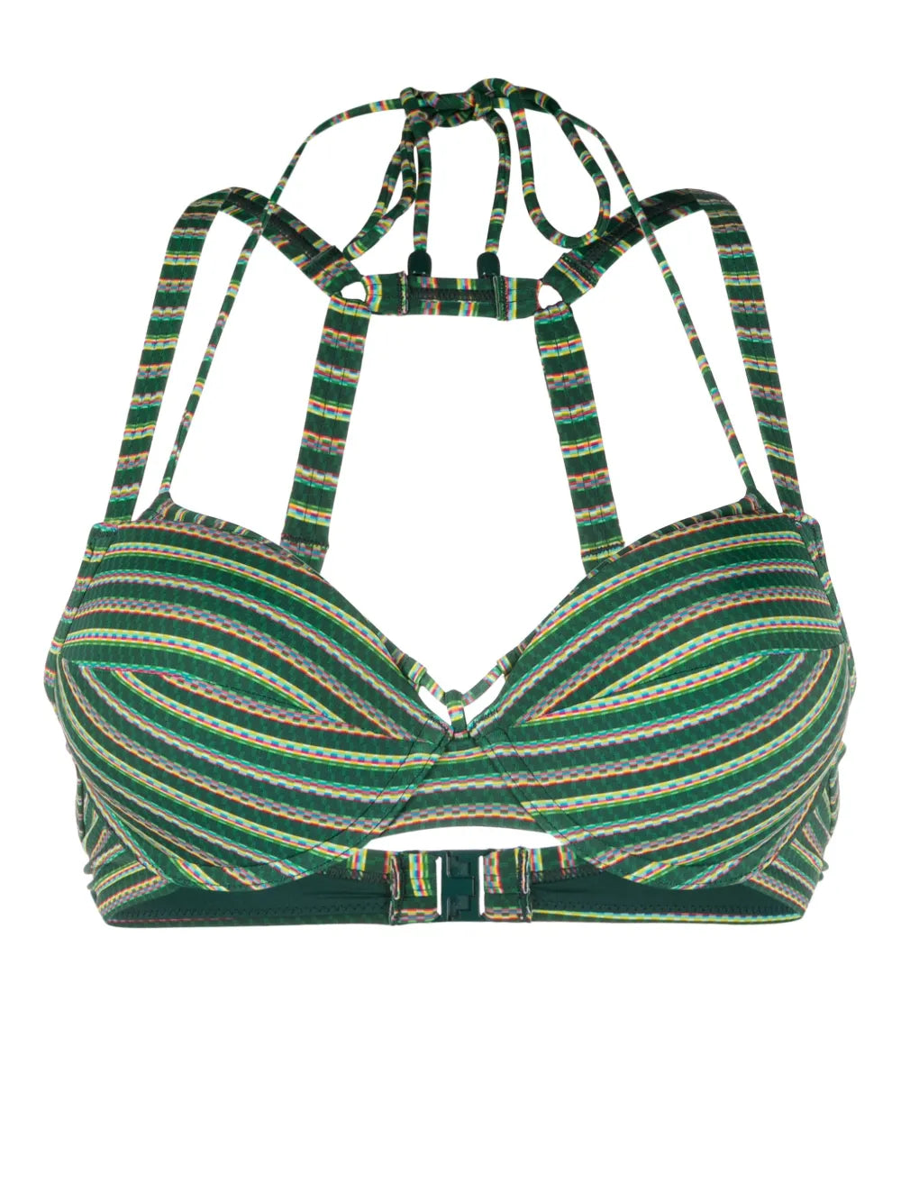 Holi Vintage Striped Bikini Top