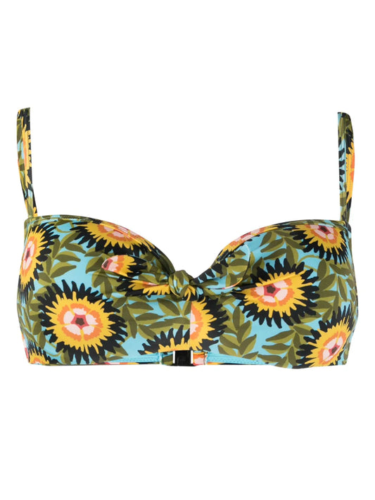 Bellini Floral-Print Bikini Top