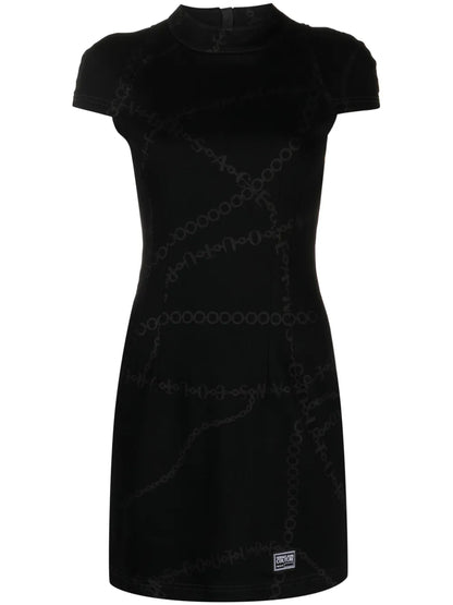 Logo-Print Short-Sleeved Dress