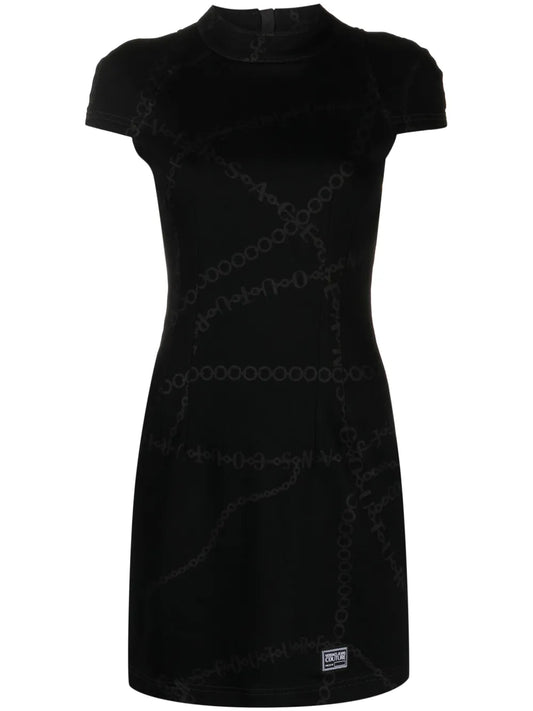 Logo-Print Short-Sleeved Dress