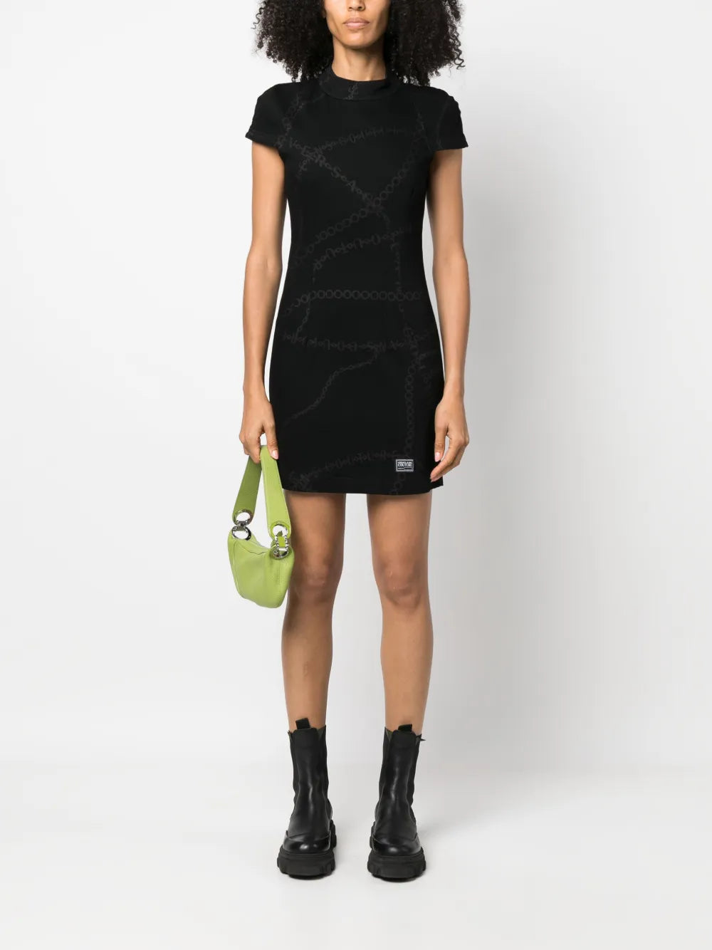 Logo-Print Short-Sleeved Dress