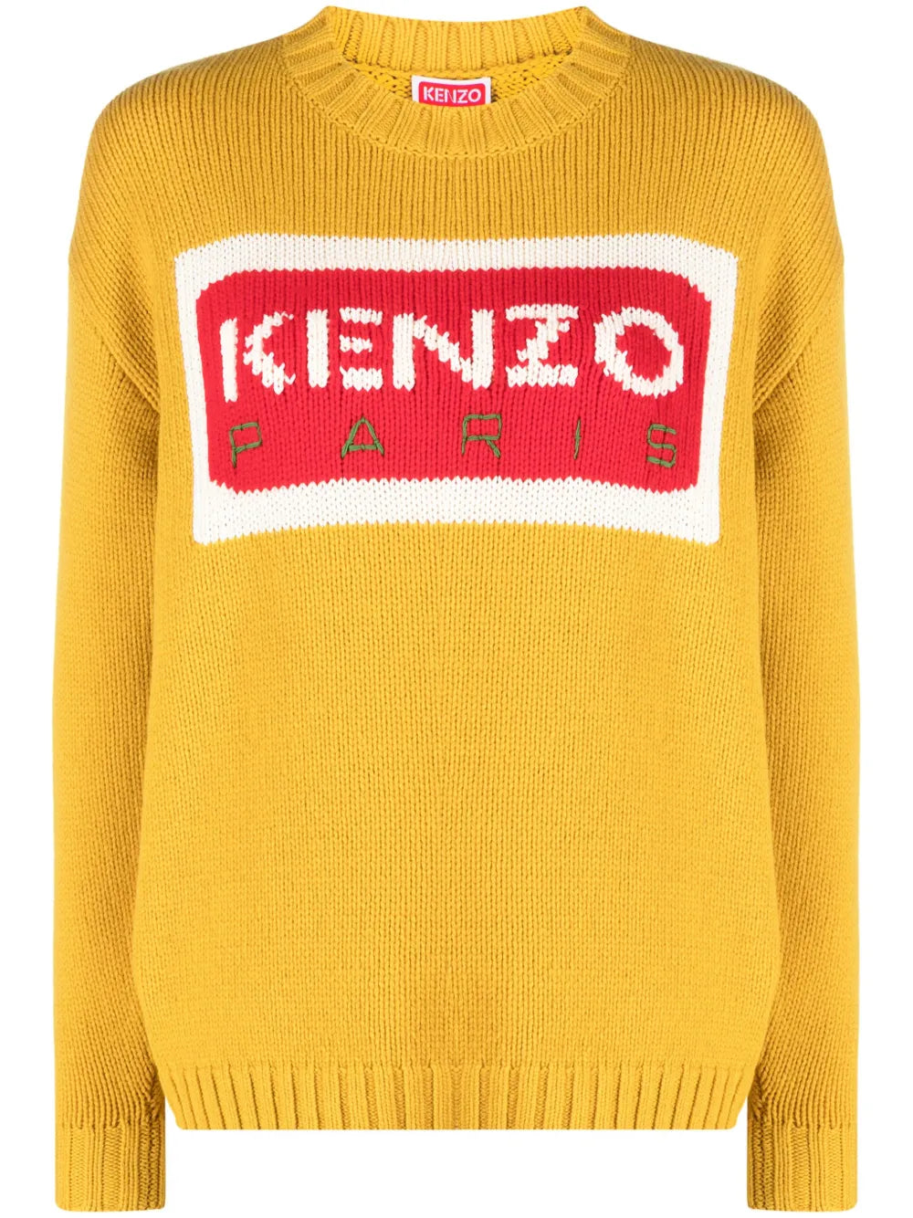 Intarsia-Knit Logo Jumper