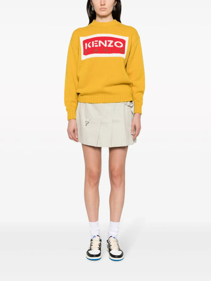 Intarsia-Knit Logo Jumper