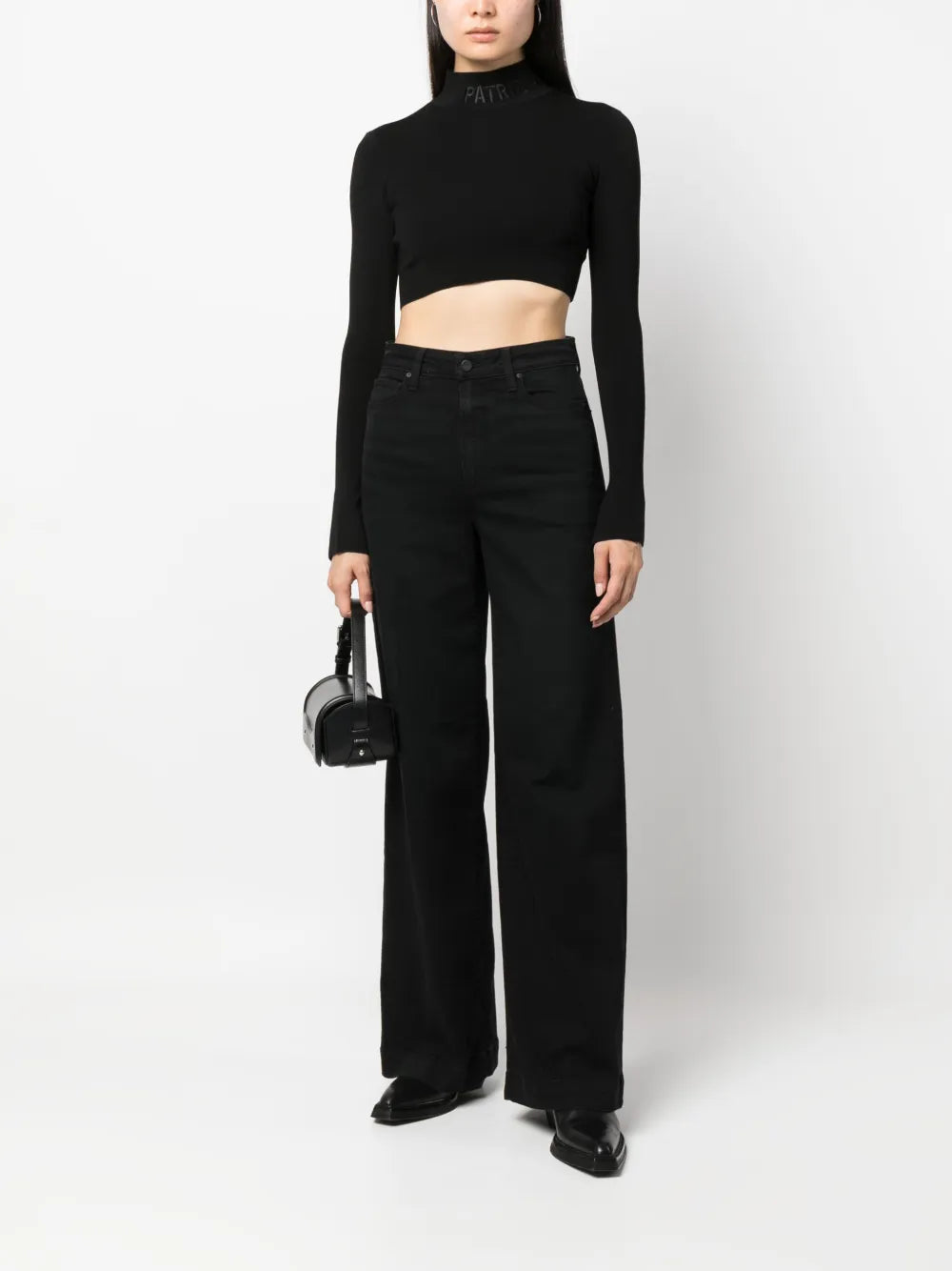 High-Waisted Wide-Leg Jeans