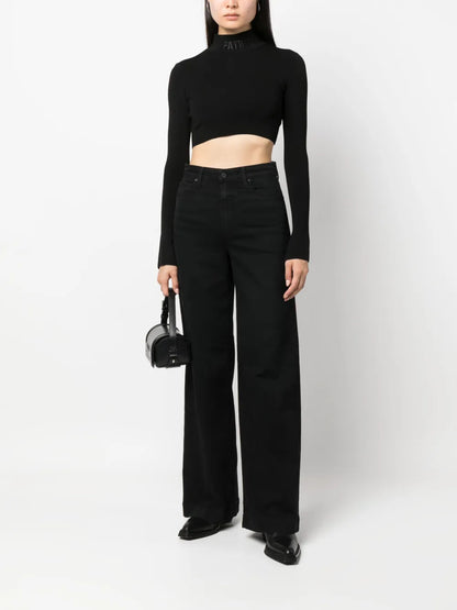 High-Waisted Wide-Leg Jeans