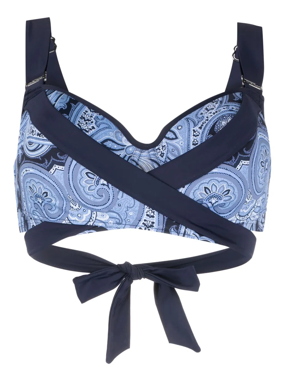 Cache Coeur Paisley-Print Bikini Top