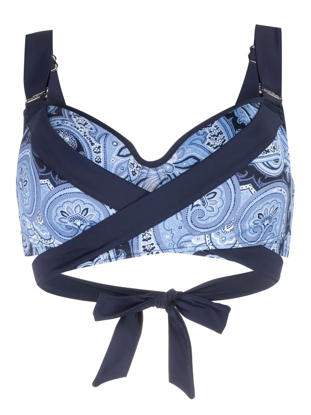 Cache Coeur Paisley-Print Push-Up Bikini Top