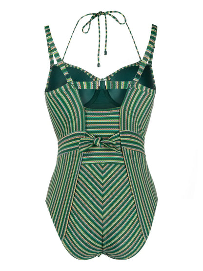 Holi Vintage Striped Padded Swimsuit