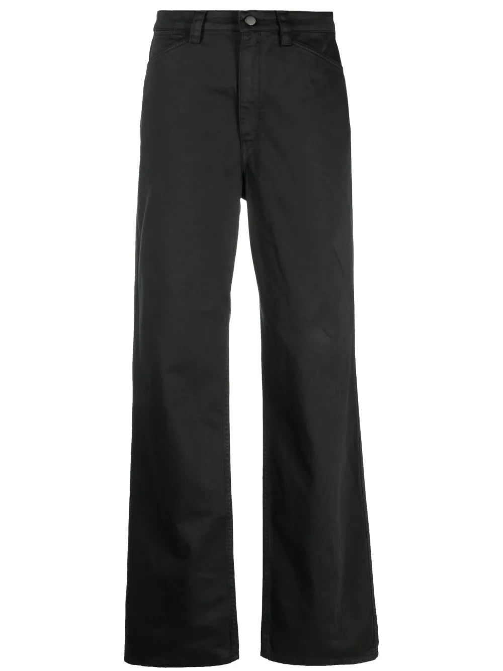 Wide-Leg Cotton Trousers