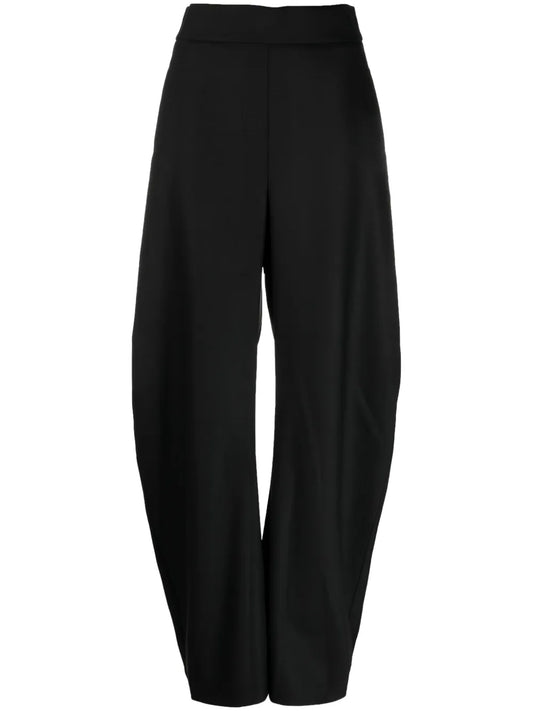 High-Rise Straight-Leg Trousers
