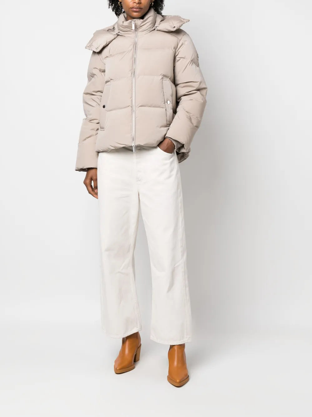 Detachable-Hood Padded Jacket