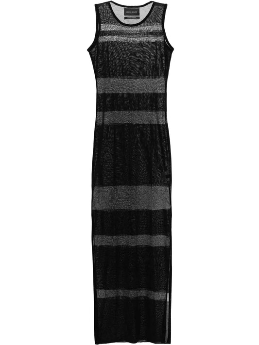 Sea Breeze Sheer-Knit Maxi Dress