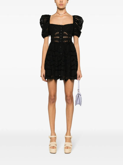 Ayiak Laser-Cut Minidress