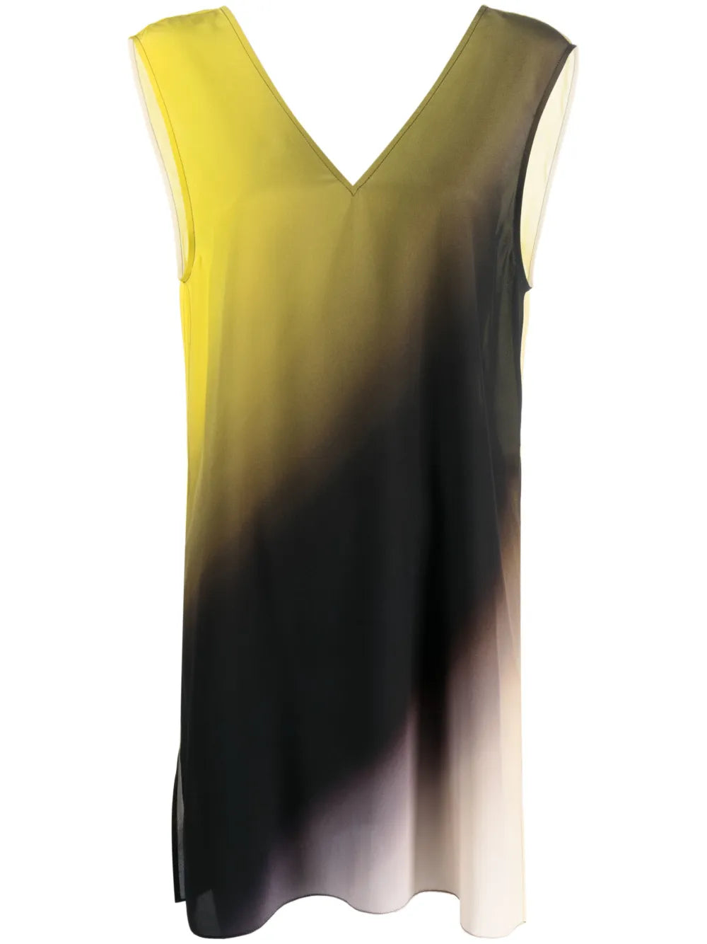 Gradient-Effect Silk Dress