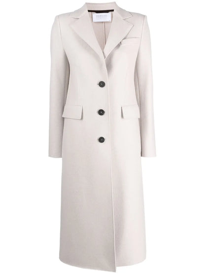 Single-Breasted Virgin Wool Coat
