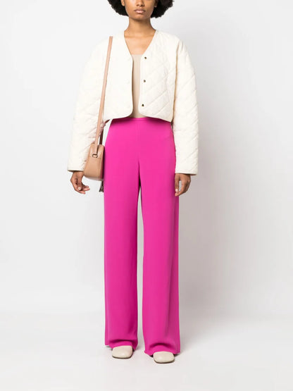 High-Waisted Wide-Leg Trousers