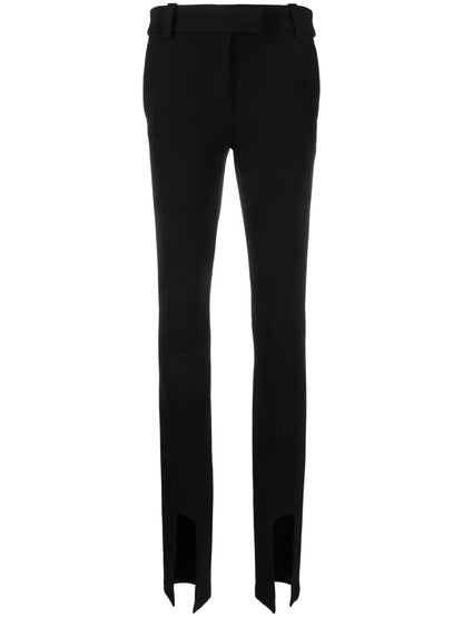 Cut-Out Slim-Cut Trousers