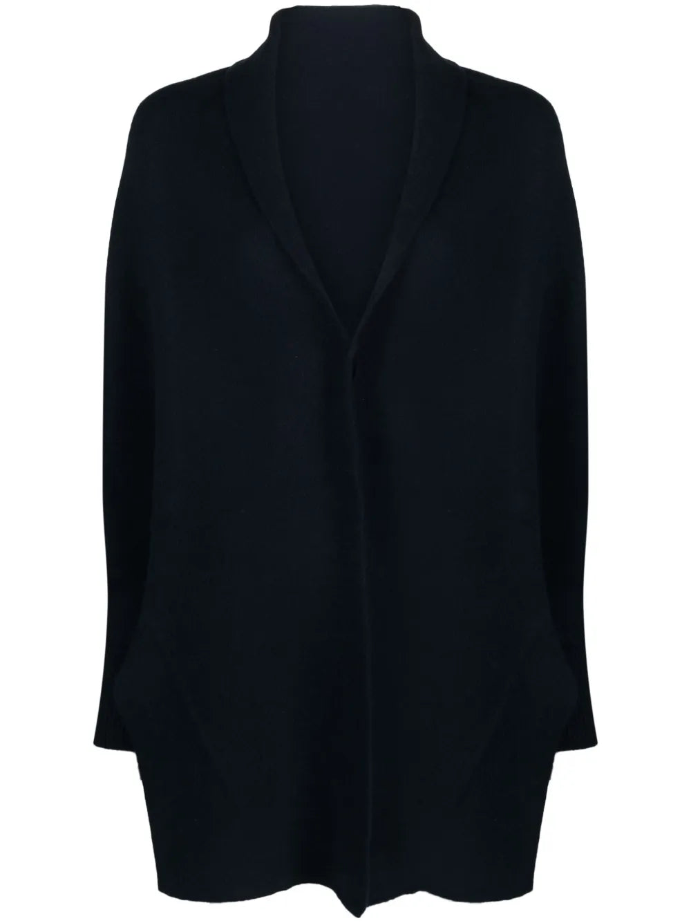 Shawl-Lapel Cashmere Cardigan